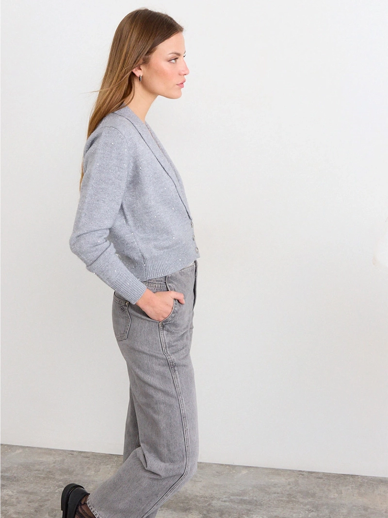 CARDIGAN MUJER IO LISO - 4