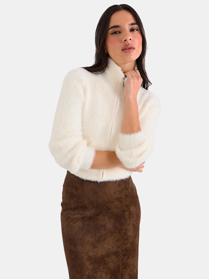 CARDIGAN MUJER IO LISO - 1