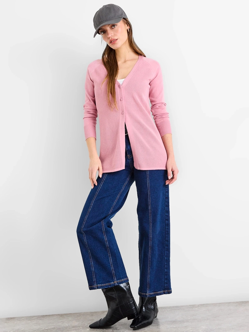 CARDIGAN MUJER IO LISO - 4