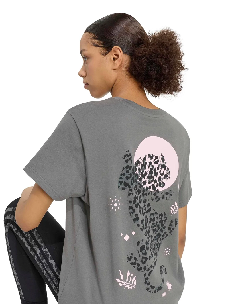 POLERA MUJER ADIDAS ALGODÓN GRAPHIC ANIMAL - 4