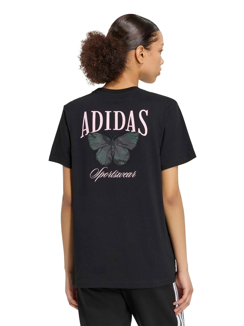 POLERA MUJER ADIDAS GRAPHIC CAMO HOLGADA ALGODÓN NEGRO - 2