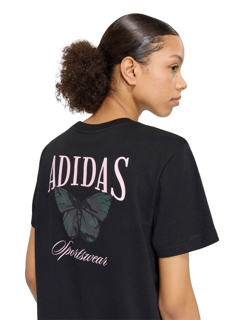 POLERA MUJER ADIDAS GRAPHIC CAMO HOLGADA ALGODÓN NEGRO - 3
