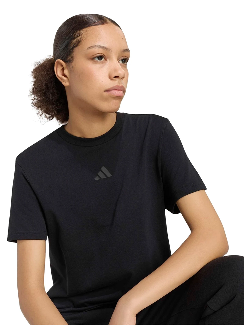 POLERA MUJER ADIDAS GRAPHIC CAMO HOLGADA ALGODÓN NEGRO - 4