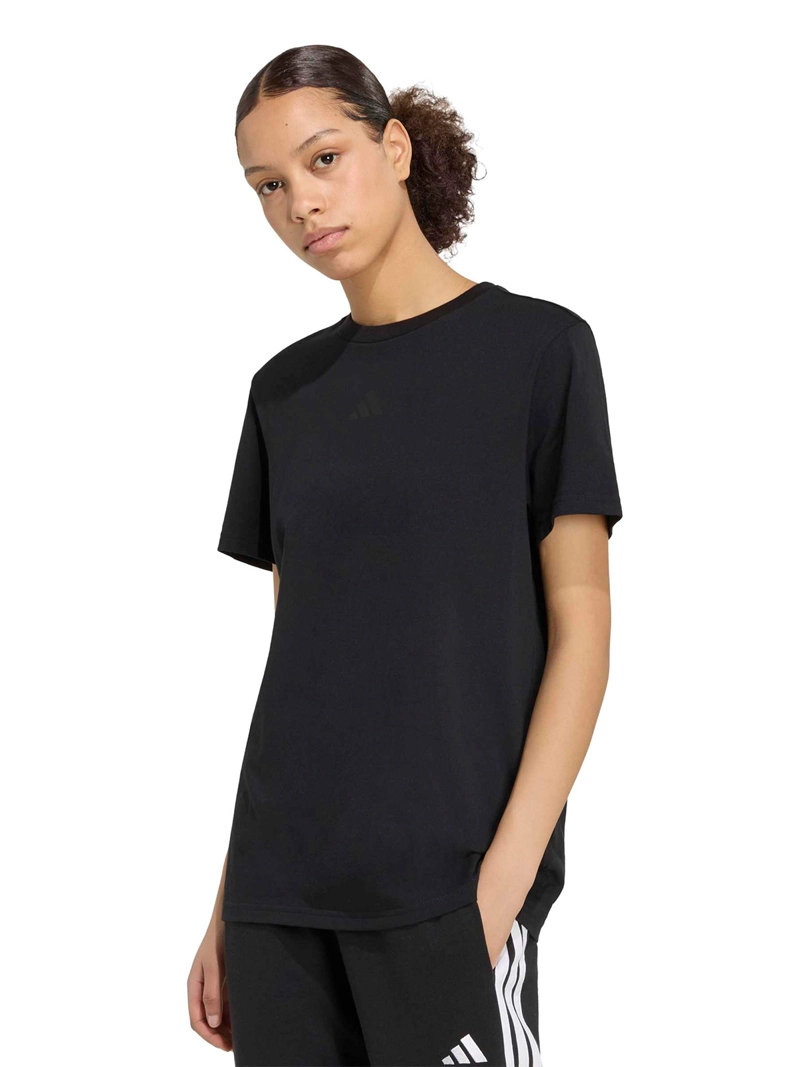 POLERA MUJER ADIDAS GRAPHIC CAMO HOLGADA ALGODÓN NEGRO - 1