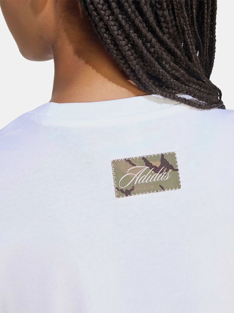 POLERA MUJER ADIDAS ESTAMPADO CAMUFLAJE ALGODÓN - 4