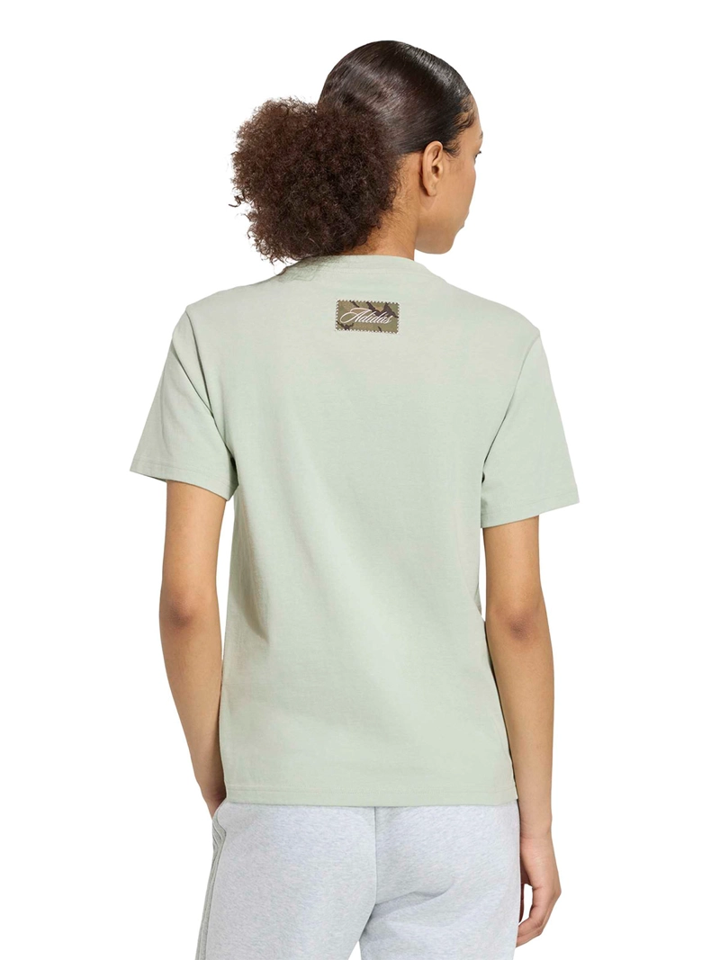 POLERA MUJER ADIDAS VERDE ALGODÓN - 2
