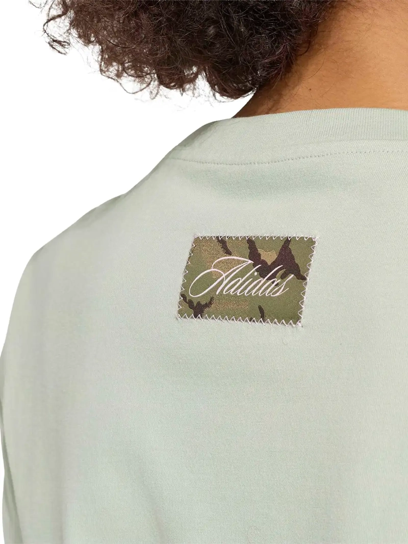 POLERA MUJER ADIDAS VERDE ALGODÓN - 4