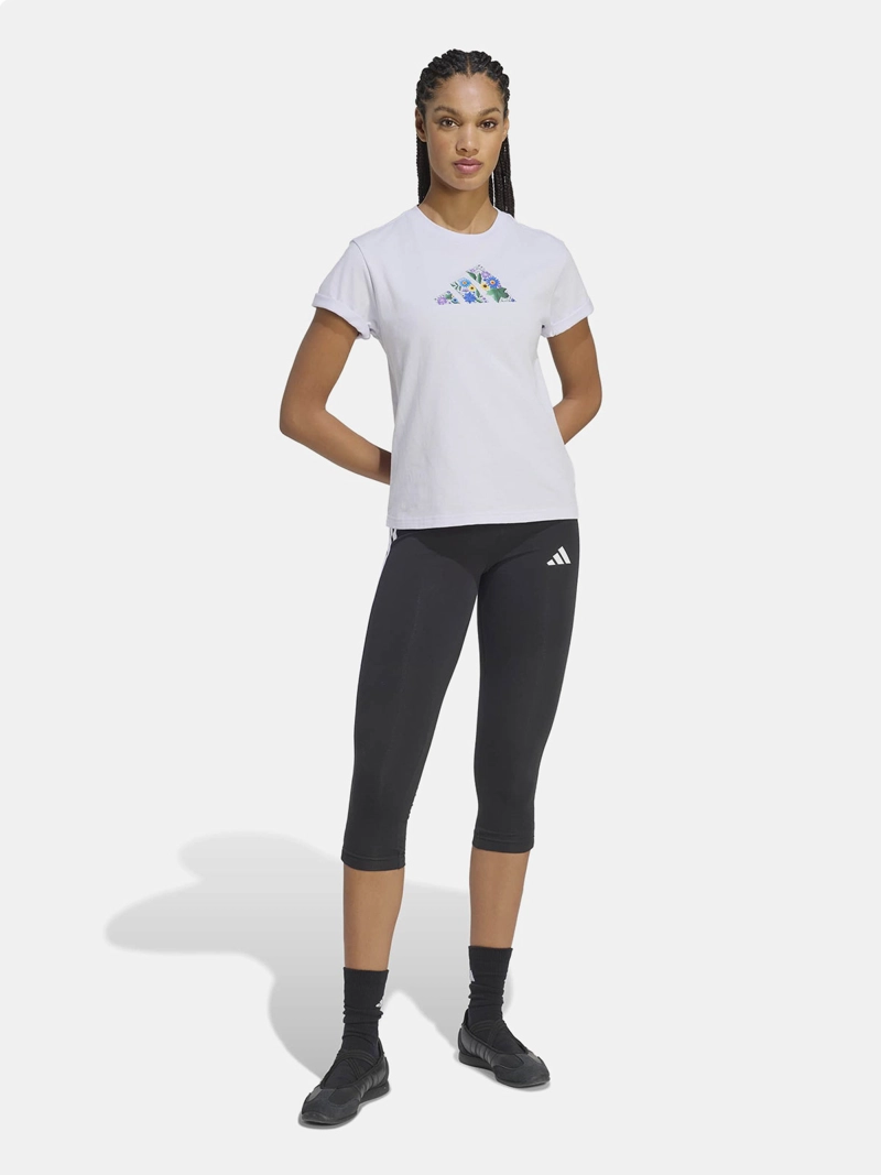 POLERA MUJER ADIDAS ESTAMPADO FLOR CLÁSICA ALGODÓN - 5