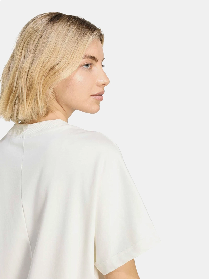 POLERA MUJER ADIDAS SOFT LUX LOOSE ALGODÓN CRUDO - 3