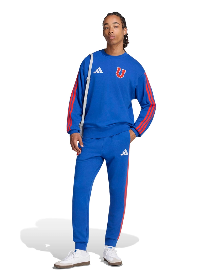 POLERON HOMBRE ADIDAS ALGODÓN UNIVERSIDAD DE CHILE DNA - 6