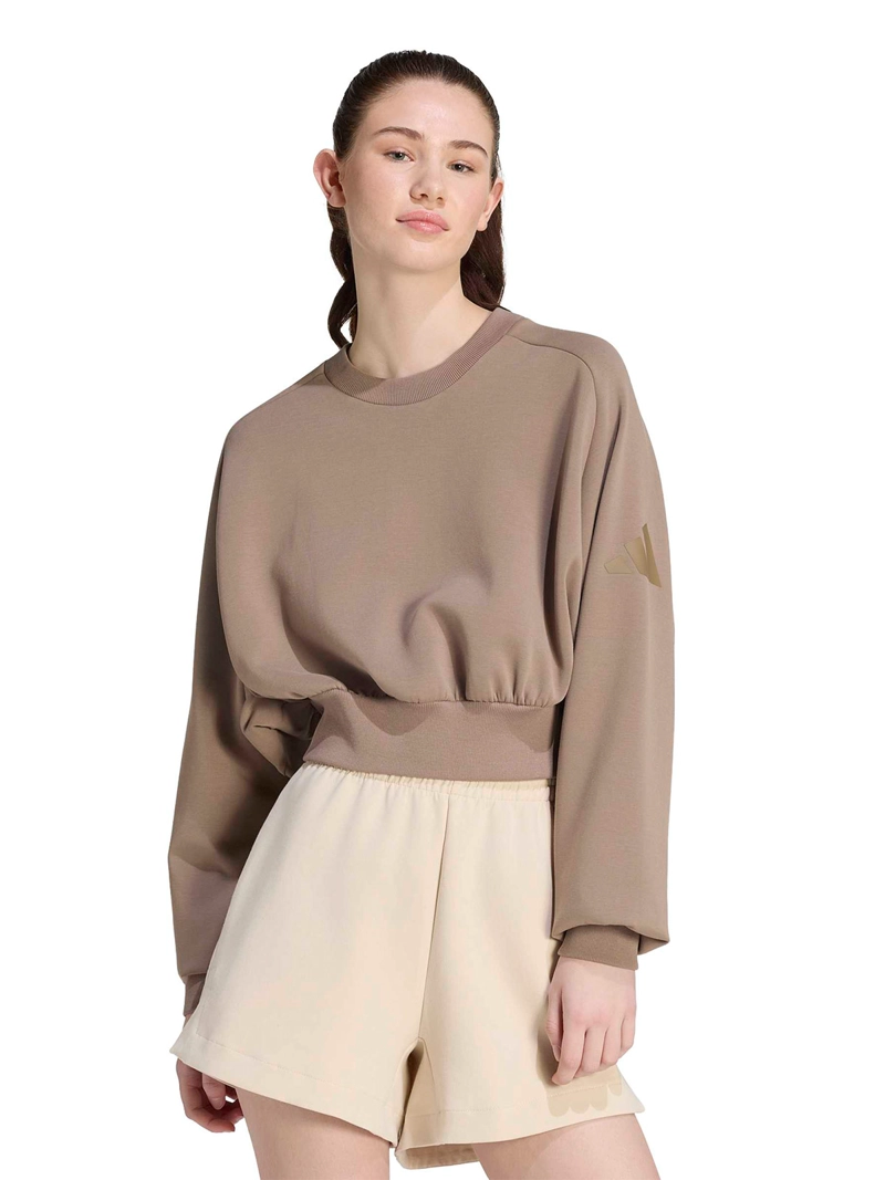 POLERÓN MUJER ADIDAS ALL SZN SOFT LUX CAFÉ - 1