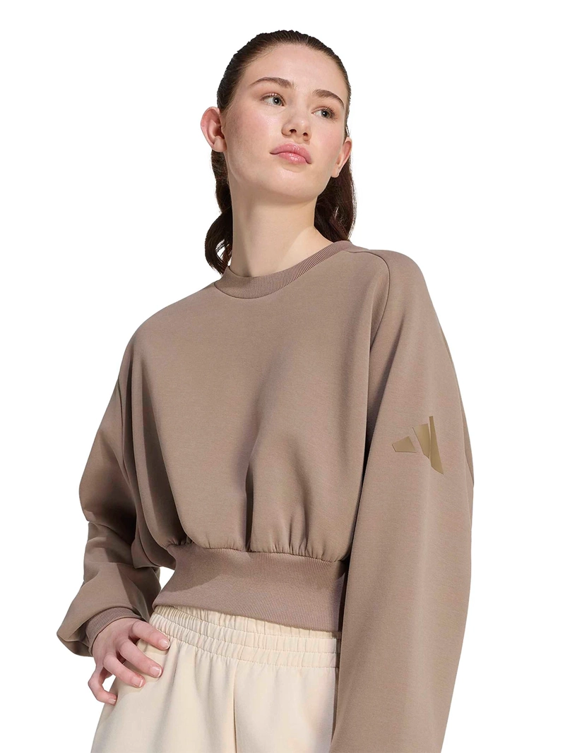 POLERÓN MUJER ADIDAS ALL SZN SOFT LUX CAFÉ - 3