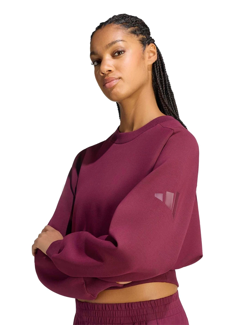 POLERÓN MUJER ADIDAS ALL SZN SOFT LUX BURDEO - 3