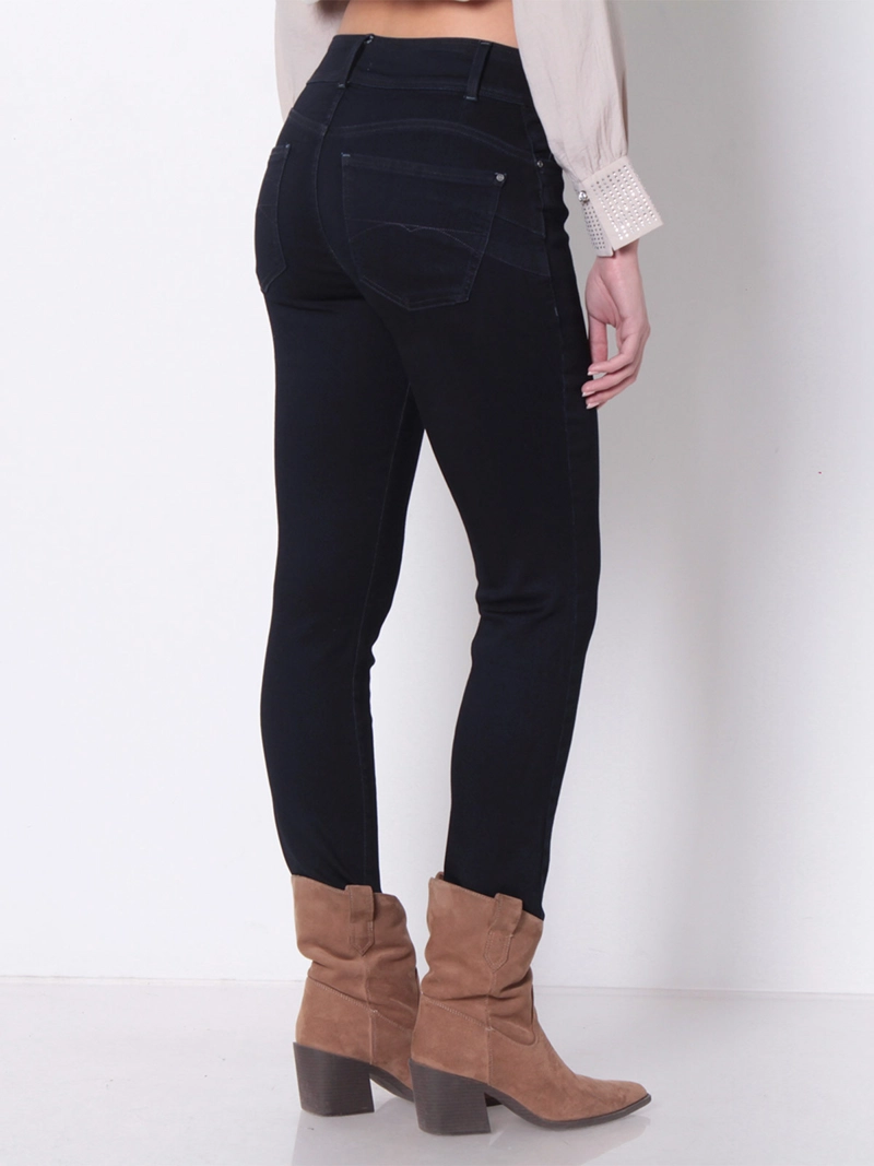 JEANS MUJER WADO'S SLIM FIT PRETINA MEDIA 1 BOTONES - 4