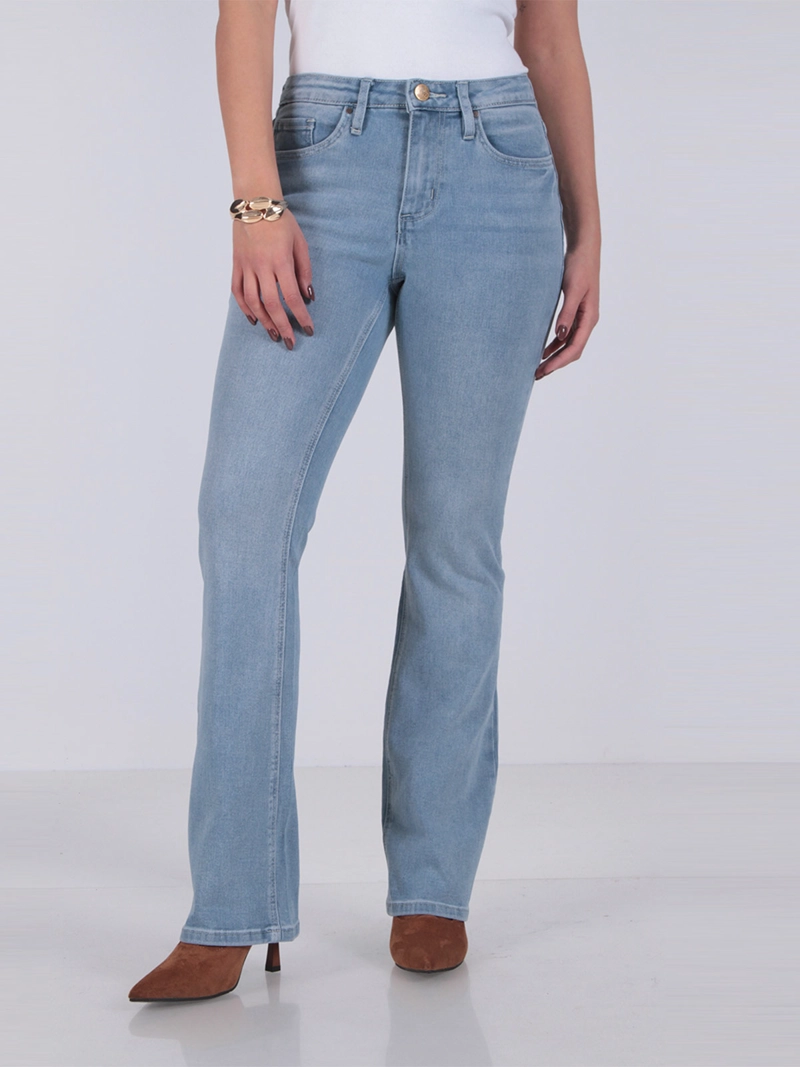 JEANS MUJER WADO'S RECTO TIRO MEDIO PRETINA BÁSICA 1 BOTÓN - 3