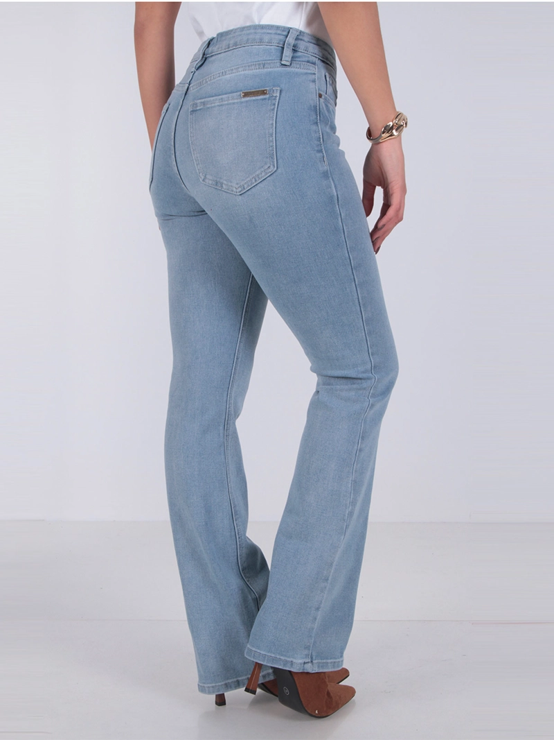 JEANS MUJER WADO'S RECTO TIRO MEDIO PRETINA BÁSICA 1 BOTÓN - 4