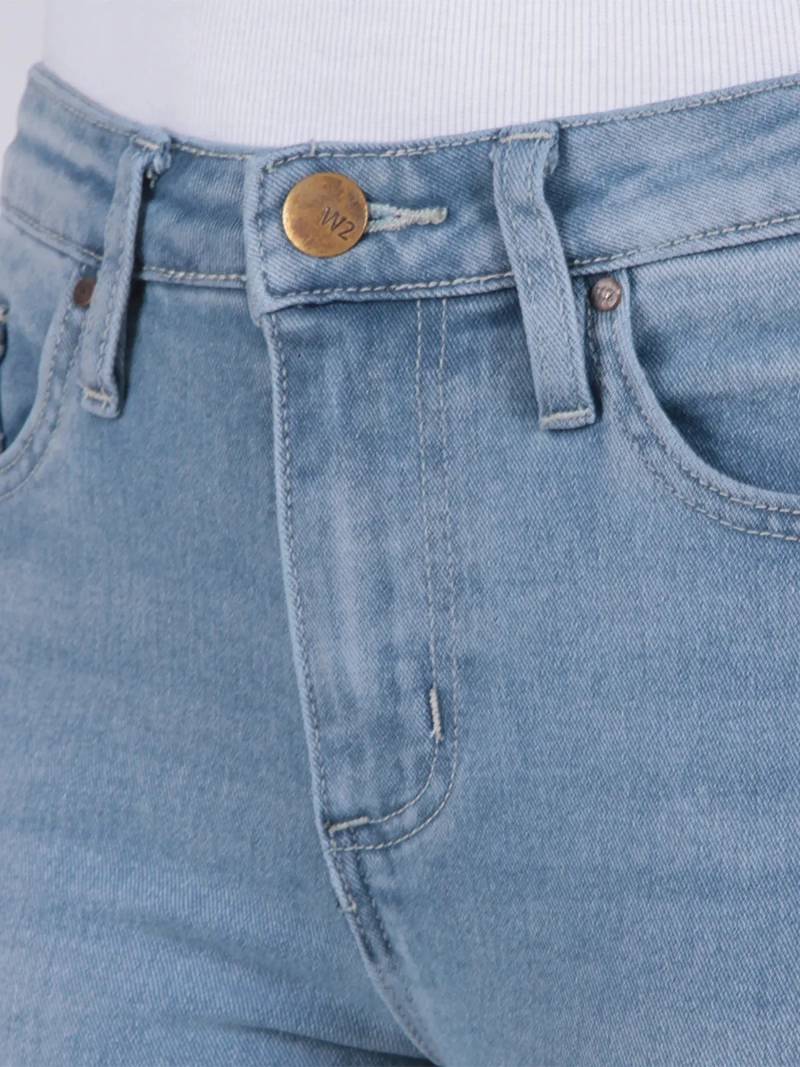 JEANS MUJER WADO'S RECTO TIRO MEDIO PRETINA BÁSICA 1 BOTÓN - 6