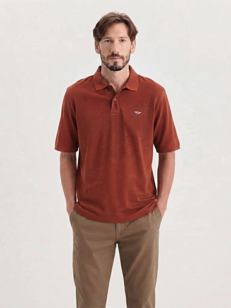 POLERA HOMBRE DOCKERS MANGA CORTA REGULAR FIT PIQUE - 1