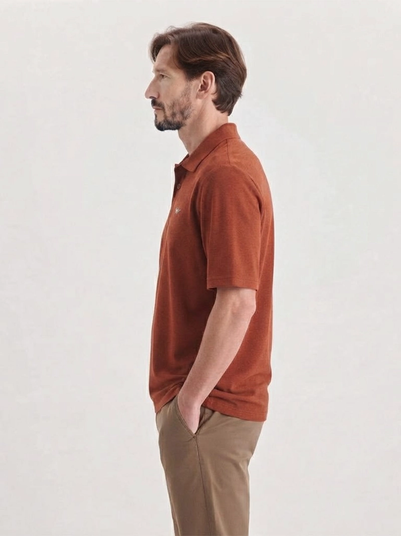 POLERA HOMBRE DOCKERS MANGA CORTA REGULAR FIT PIQUE - 3
