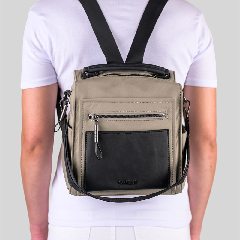 MOCHILA CALU ELEONOR BEIGE - 7