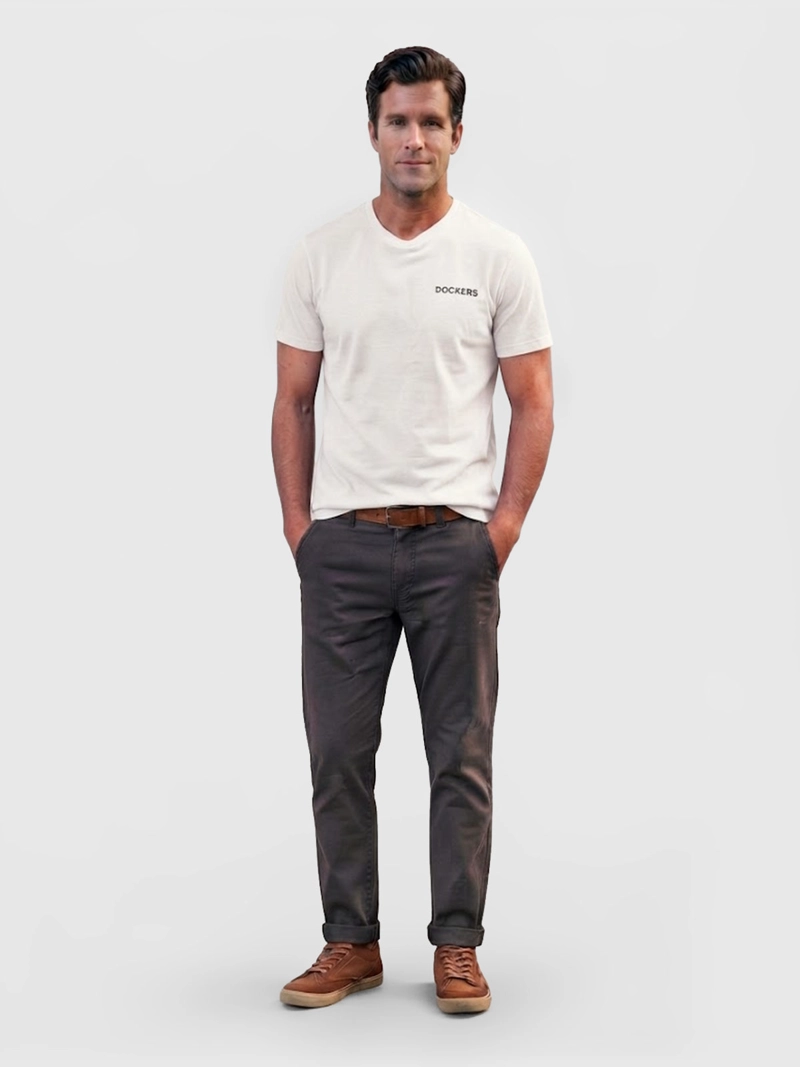 POLERA HOMBRE DOCKERS ALGODÓN MANGA CORTA - 1