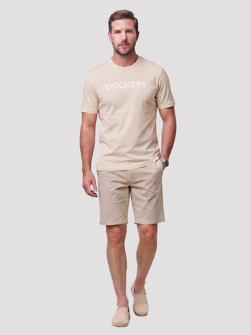 POLERA HOMBRE DOCKERS ALGODÓN MANGA CORTA