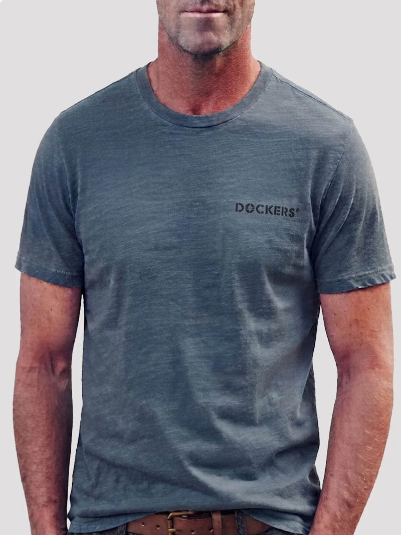 POLERA HOMBRE DOCKERS ALGODÓN MANGA CORTA - 4
