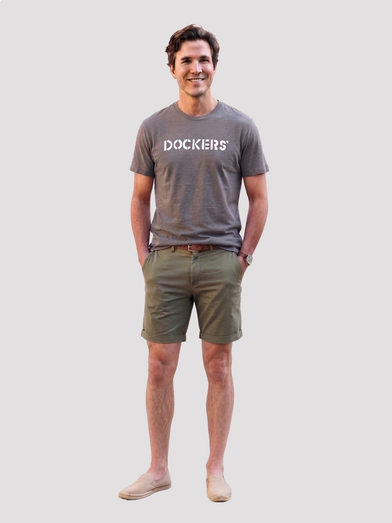 POLERA HOMBRE DOCKERS ALGODÓN MANGA CORTA - 1