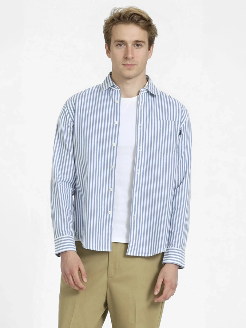 CAMISA HOMBRE DOCKERS REGULAR FIT MANGA LARGA OXFORD