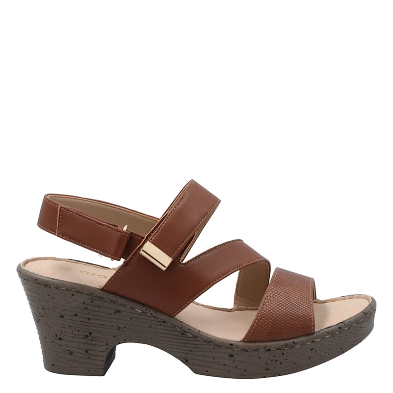SANDALIAS MUJER AZALEIA COGNAC HAILEY