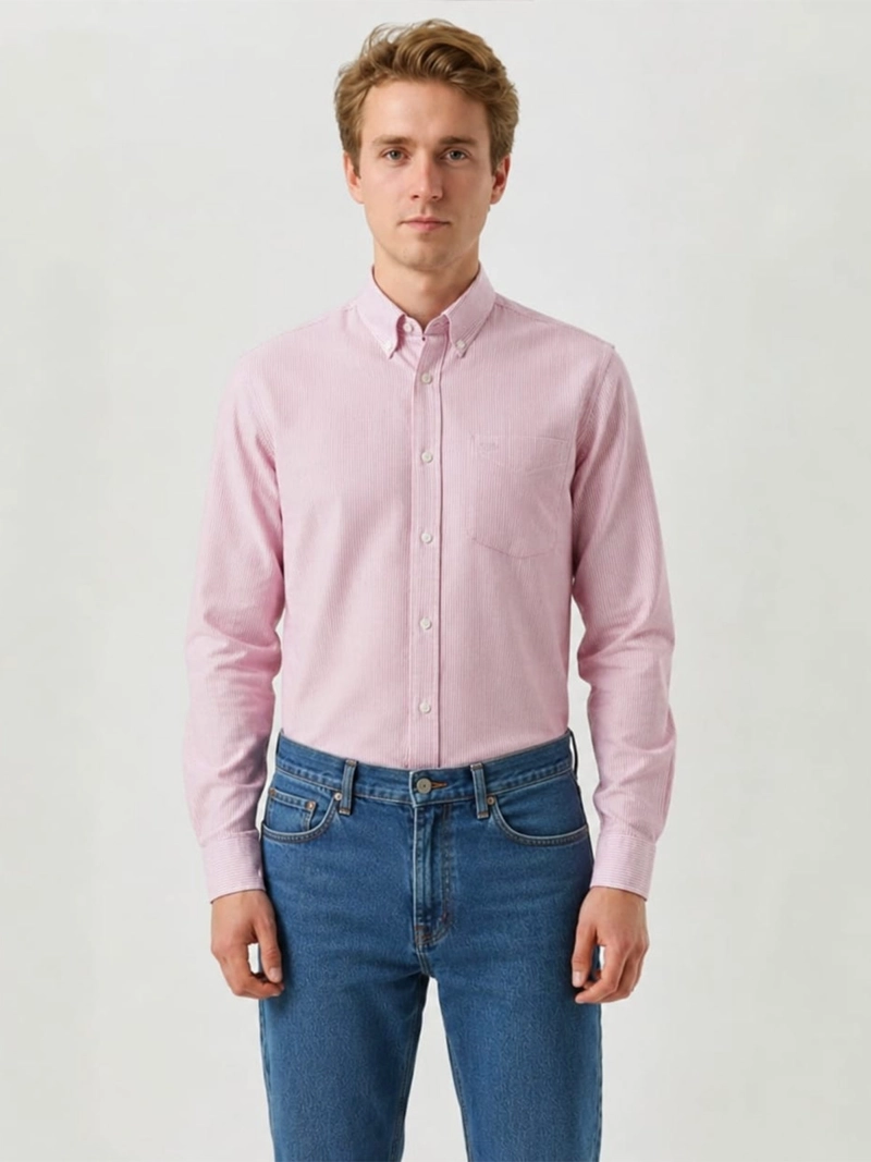 CAMISA HOMBRE DOCKERS MANGA LARGA REGULAR FIT OXFORD