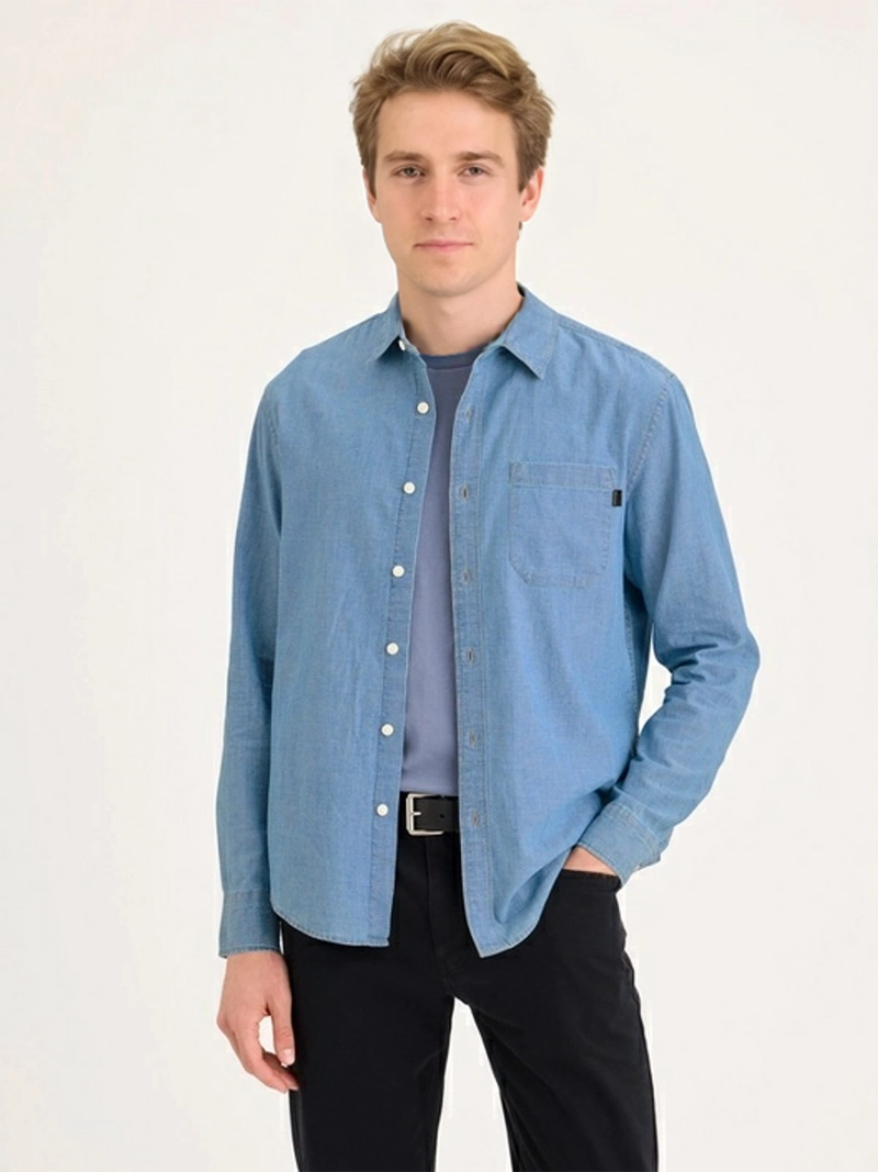 CAMISA HOMBRE DOCKERS REGULAR FIT MANGA LARGA ULTIMATE