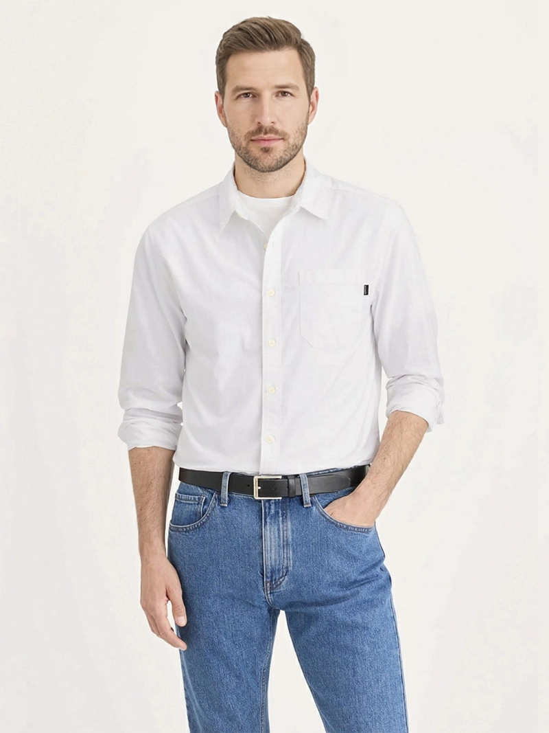 CAMISA HOMBRE DOCKERS REGULAR FIT MANGA LARGA ULTIMATE