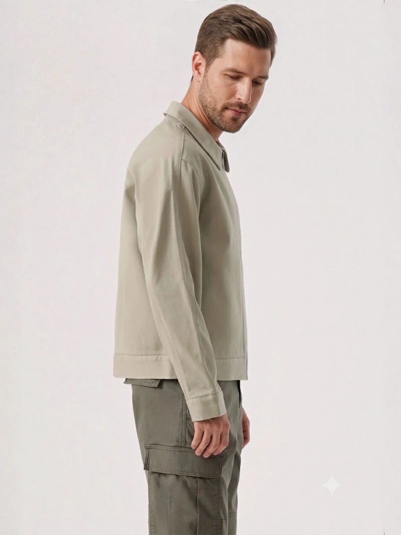 CHAQUETA HOMBRE DOCKERS REGULAR FIT CUELLO CAMISERO ALGODÓN - 3