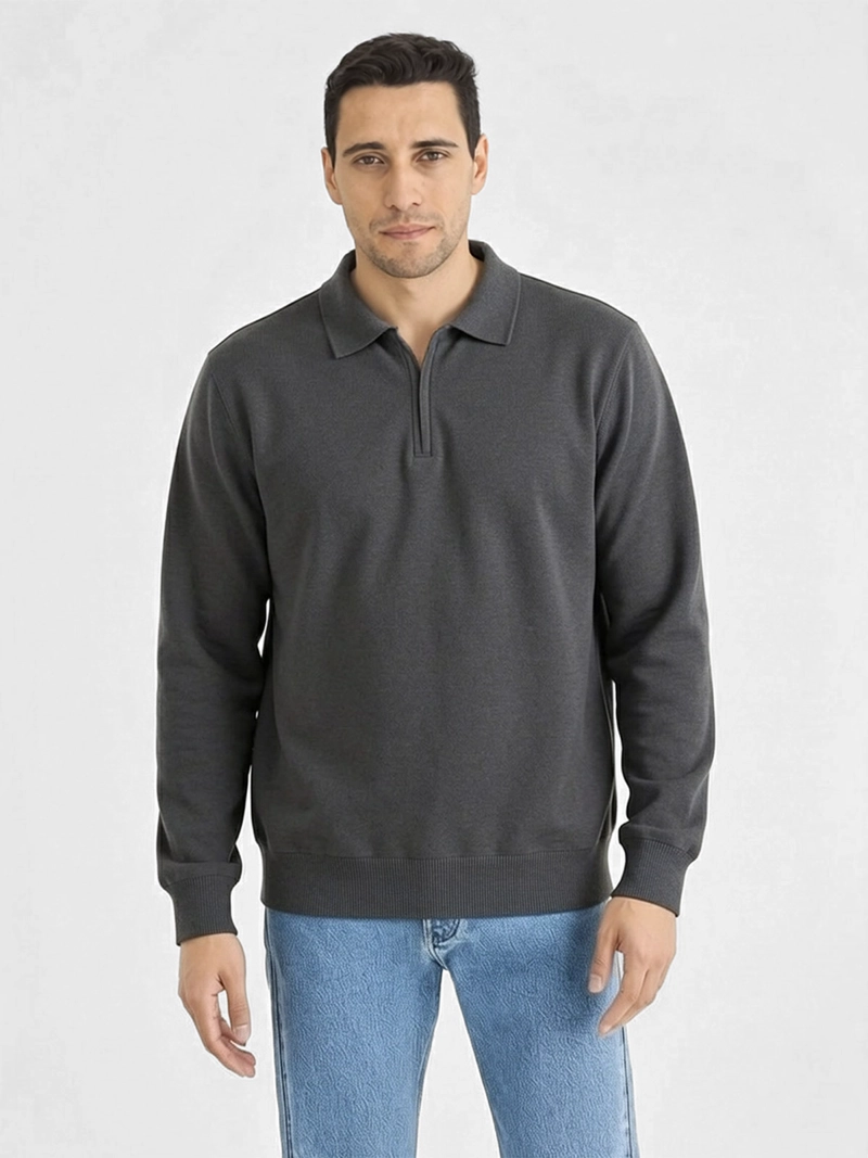SWEATER HOMBRE DOCKERS CUELLO CAMISA ZIPPER