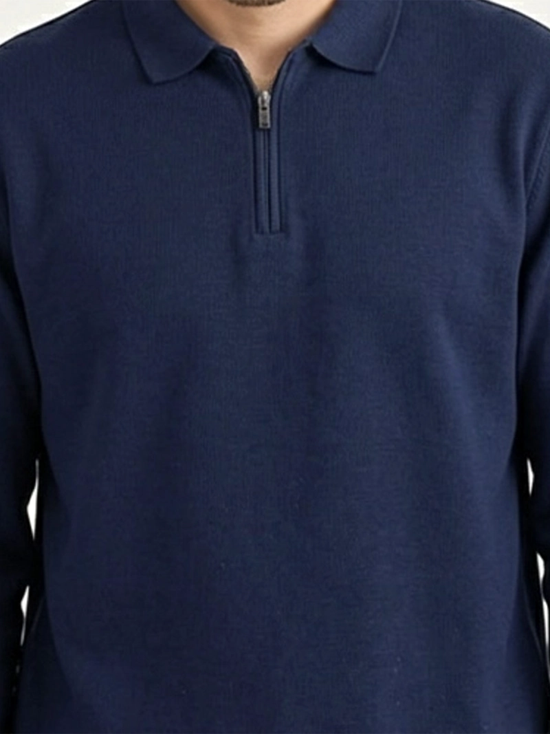 SWEATER HOMBRE DOCKERS CUELLO CAMISA ZIPPER - 4