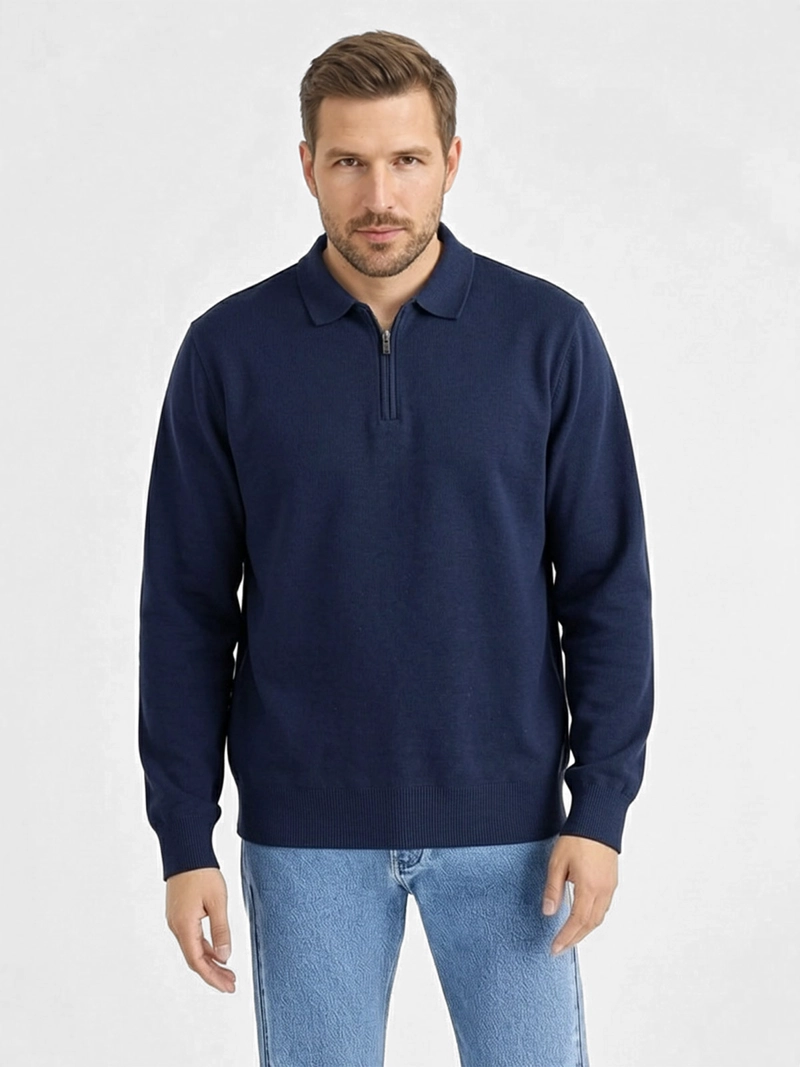 SWEATER HOMBRE DOCKERS CUELLO CAMISA ZIPPER