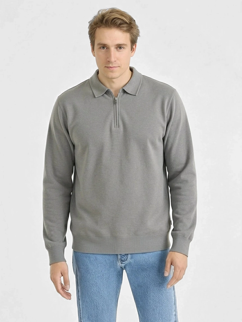 SWEATER HOMBRE DOCKERS CUELLO CAMISA ZIPPER