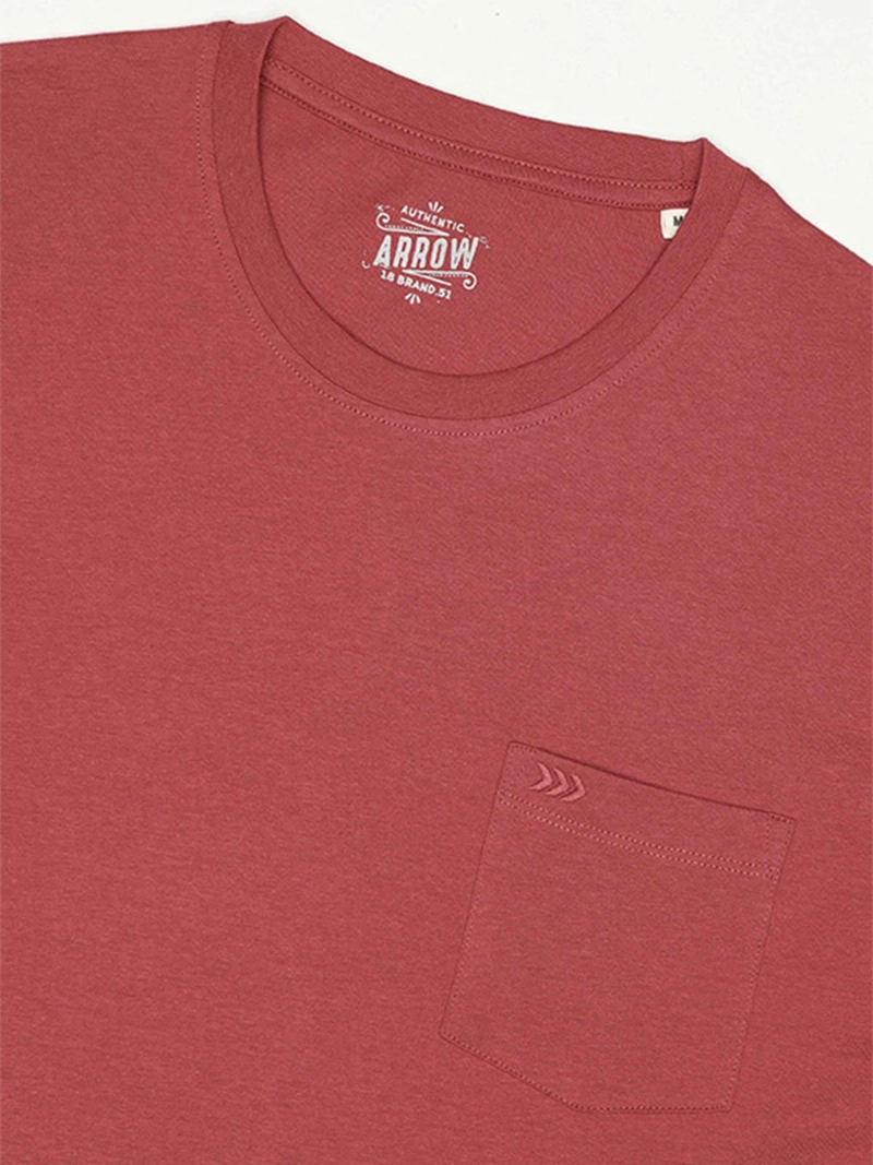 POLERA HOMBRE ARROW ALGODÓN MANGA CORTA LISA - 4