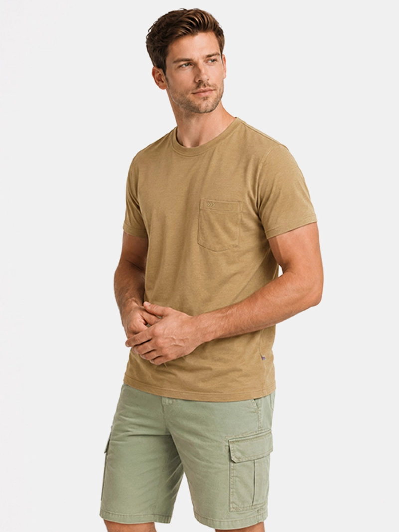 POLERA HOMBRE ARROW ALGODÓN MANGA CORTA LISA
