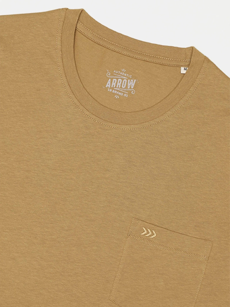 POLERA HOMBRE ARROW ALGODÓN MANGA CORTA LISA - 4