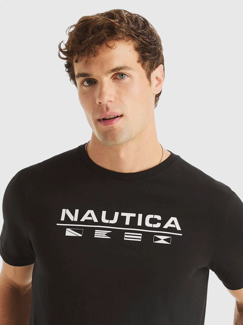 POLERA HOMBRE NAUTICA ALGODÓN MANGA CORTA - 3