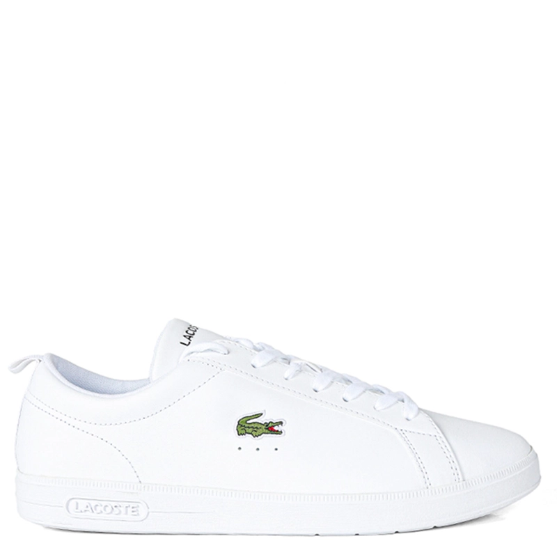 ZAPATILLAS HOMBRE LACOSTE CASUALES BLANCO COURT BASE CUERO - 1