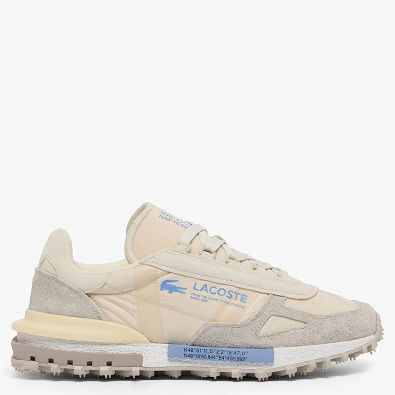 ZAPATILLAS HOMBRE LACOSTE CASUALES BEIGE ELITE ACTIVE  - 1