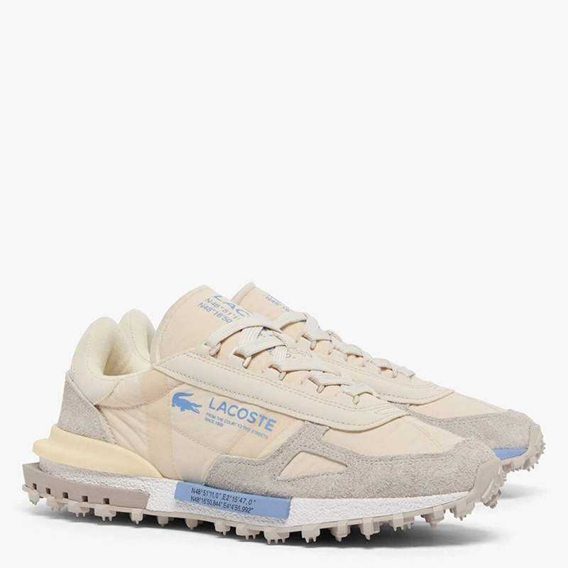 ZAPATILLAS HOMBRE LACOSTE CASUALES BEIGE ELITE ACTIVE  - 2