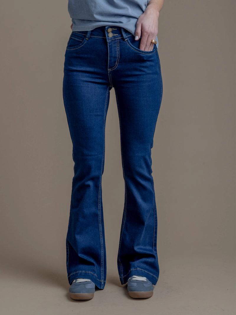 JEANS MUJER EFESIS TIRO MEDIO FLOR - 2