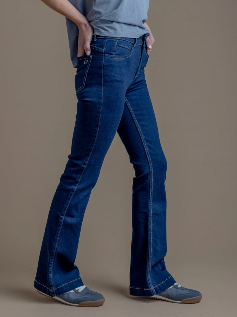 JEANS MUJER EFESIS TIRO MEDIO FLOR - 3