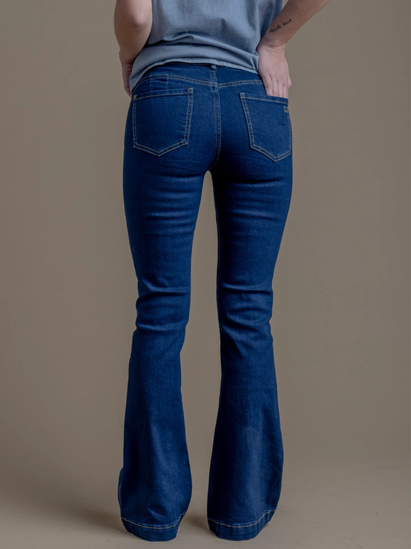 JEANS MUJER EFESIS TIRO MEDIO FLOR - 4