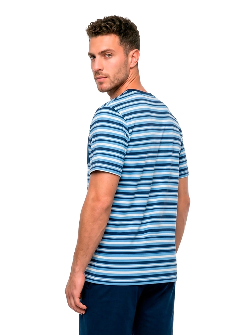 PIJAMA HOMBRE TOP ALGODÓN RAYAS - 2