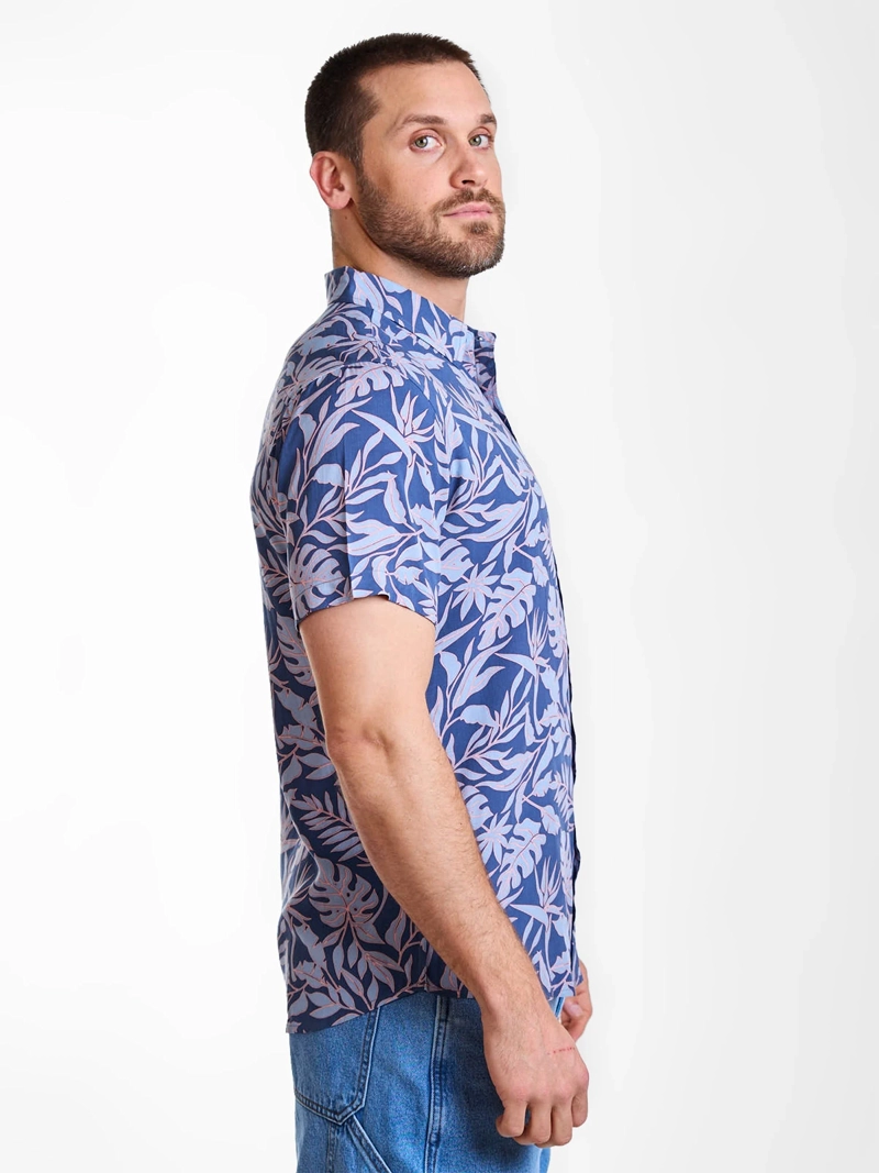 CAMISA HOMBRE MAUI & SONS MANGA CORTA HOJAS - 3